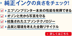 純正インクの良さをチェック！